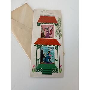 Vintage Midcentury Greeting Get well card sent to Debbie J Reynolds, 1952